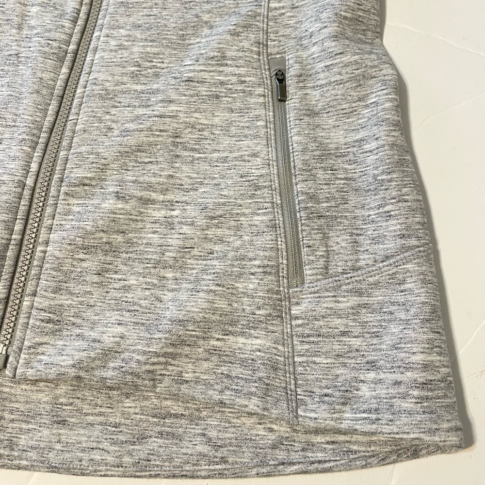 Athleta Stronger Gray Heather Zip Up Vest Women’s Size Large - Picture 8 of 13